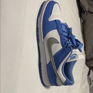 Nike low dunks Blue/violet and White Athletic Shoes